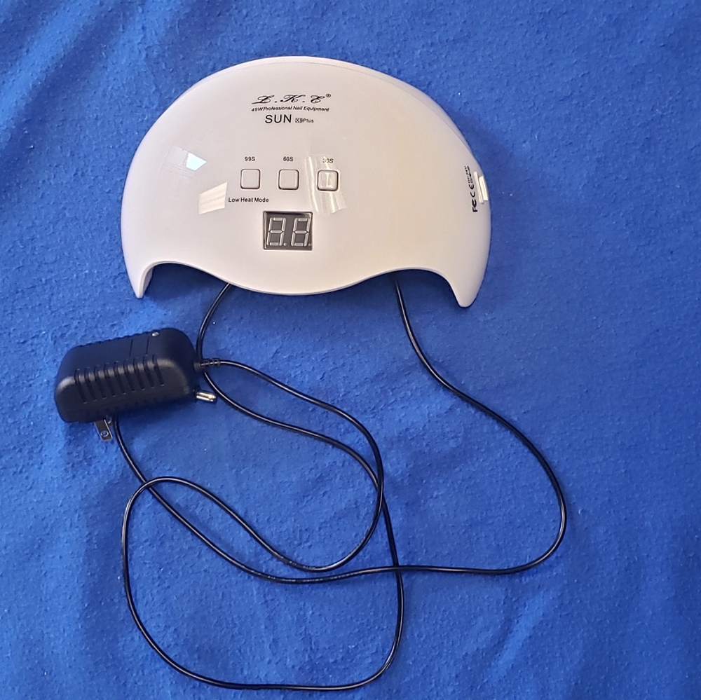 48W White UV LED Nail Lamp with Timer and Digital Display